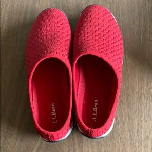 New LL Bean woven texture mules, size 6 wide